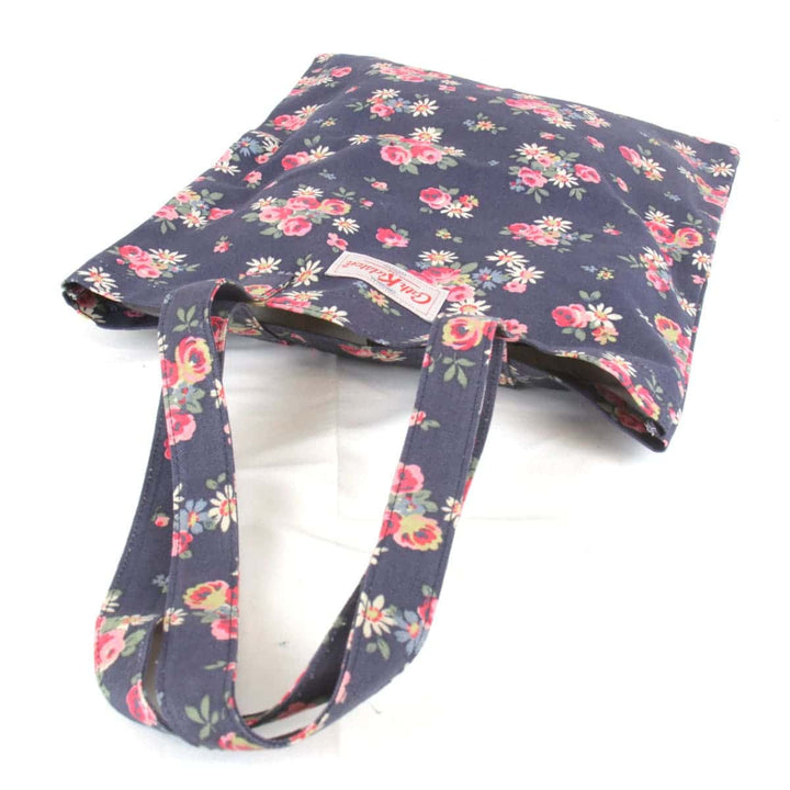 美品『USED』 
Cath Kidston キャスキッドソン 
 花柄 トートバッグ 
キャンバス ネイビー