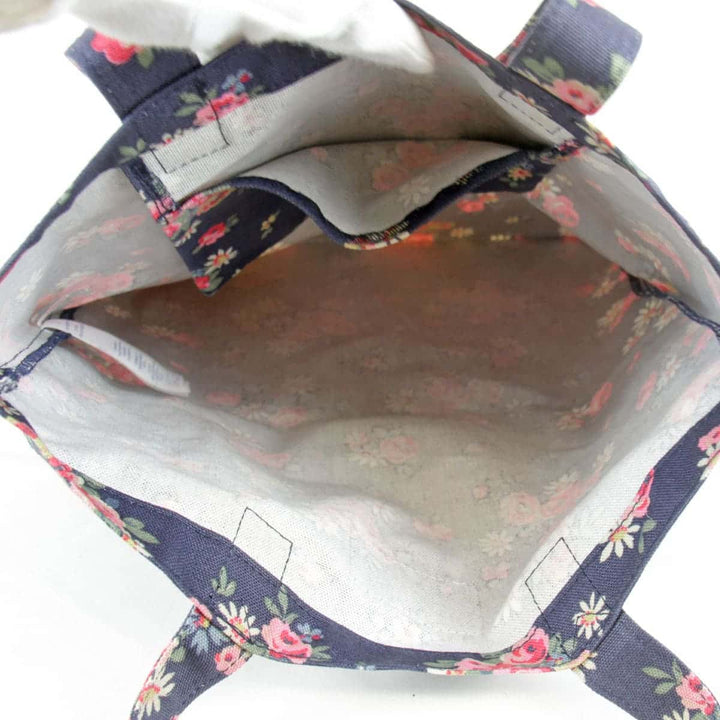美品『USED』 
Cath Kidston キャスキッドソン 
 花柄 トートバッグ 
キャンバス ネイビー
