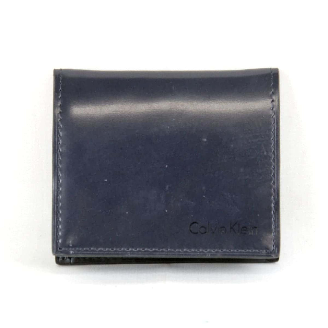 『USED』 
Calvin klein カルバンクライン 
 コインケース 
レザー ネイビー