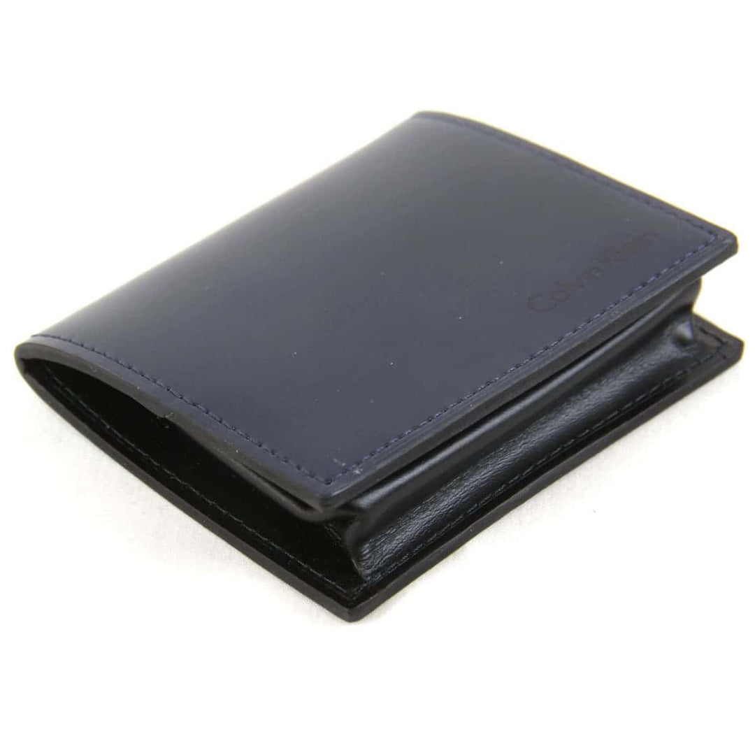 『USED』 
Calvin klein カルバンクライン 
 コインケース 
レザー ネイビー