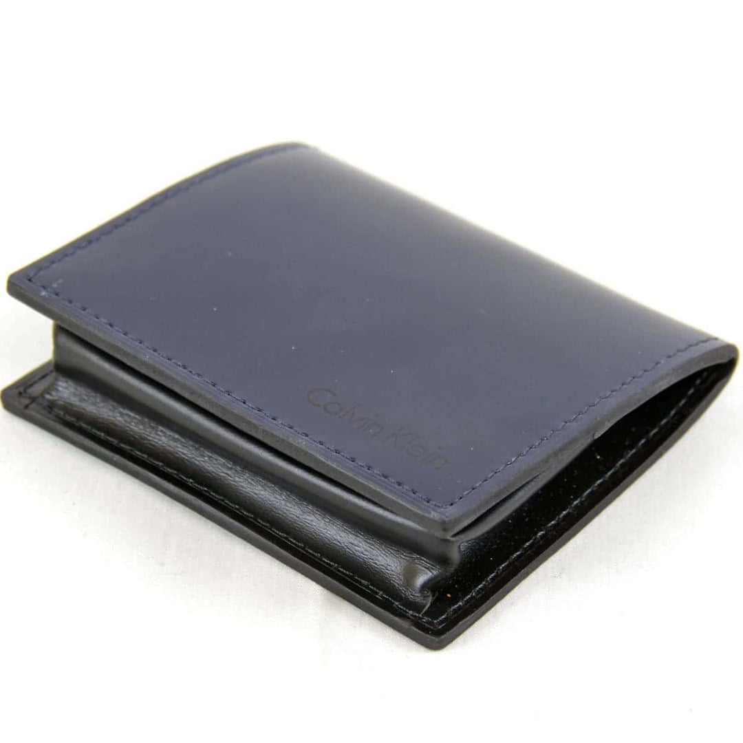 『USED』 
Calvin klein カルバンクライン 
 コインケース 
レザー ネイビー