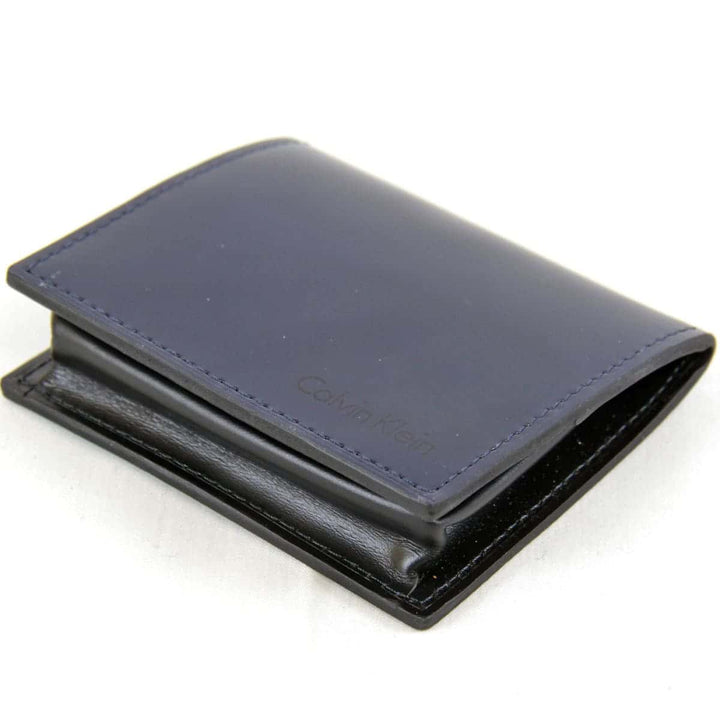 『USED』 
Calvin klein カルバンクライン 
 コインケース 
レザー ネイビー