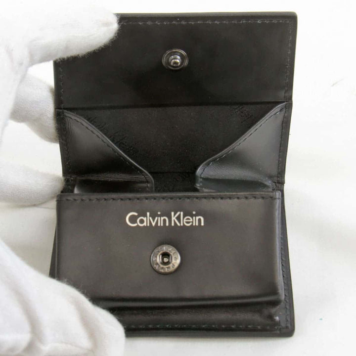 『USED』 
Calvin klein カルバンクライン 
 コインケース 
レザー ネイビー