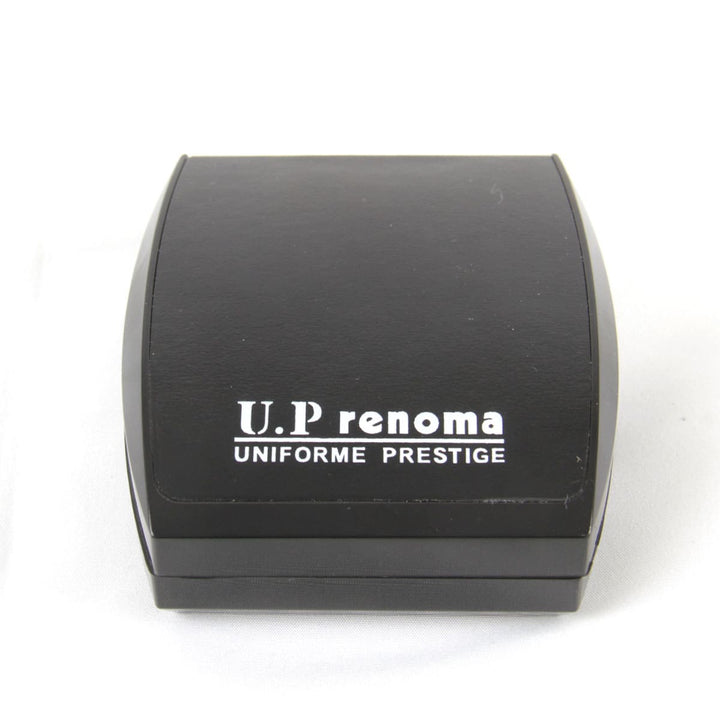 美品『USED』 
renoma レノマ 
 カフス・タイピンセット カフス 
真鍮 シルバーカラー