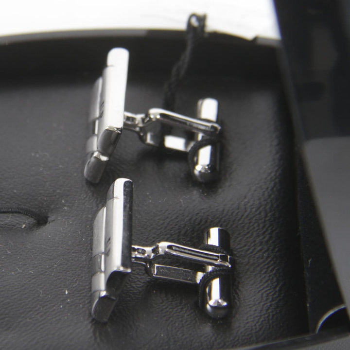 美品『USED』 
renoma レノマ 
 カフス・タイピンセット カフス 
真鍮 シルバーカラー
