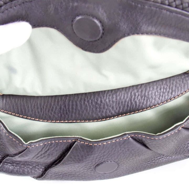 『USED』 
COLE HAAN コールハーン 
 ショルダーバッグ 
レザー ブラック