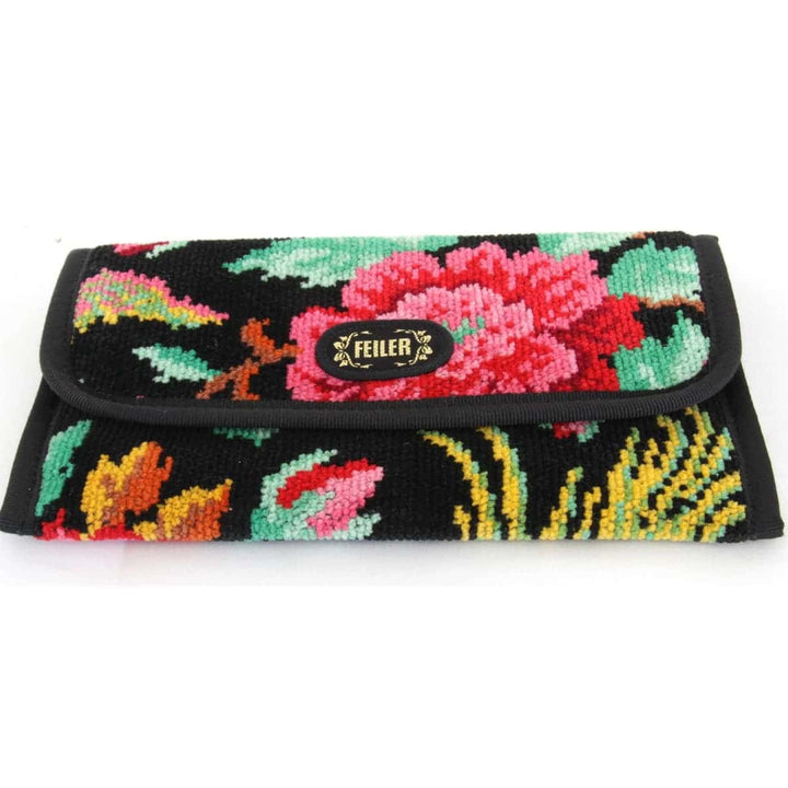 美品『USED』 
FEILER フェイラー 
 ポーチ 
 ブラック