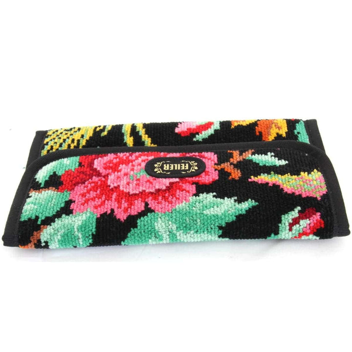 美品『USED』 
FEILER フェイラー 
 ポーチ 
 ブラック