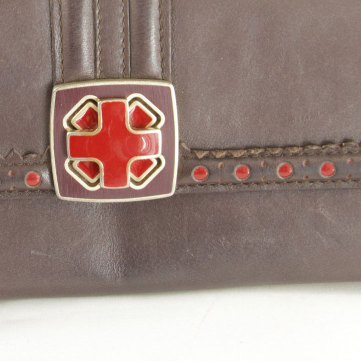 『USED』 
BALLY バリー 
 長財布 
レザー ブラウン
