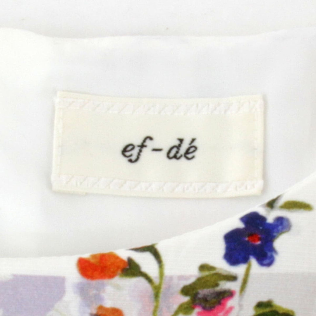 美品『USED』 
ef-de エフデ 
 ワンピース 
コットン/ポリウレタン /ポリエステル 花柄