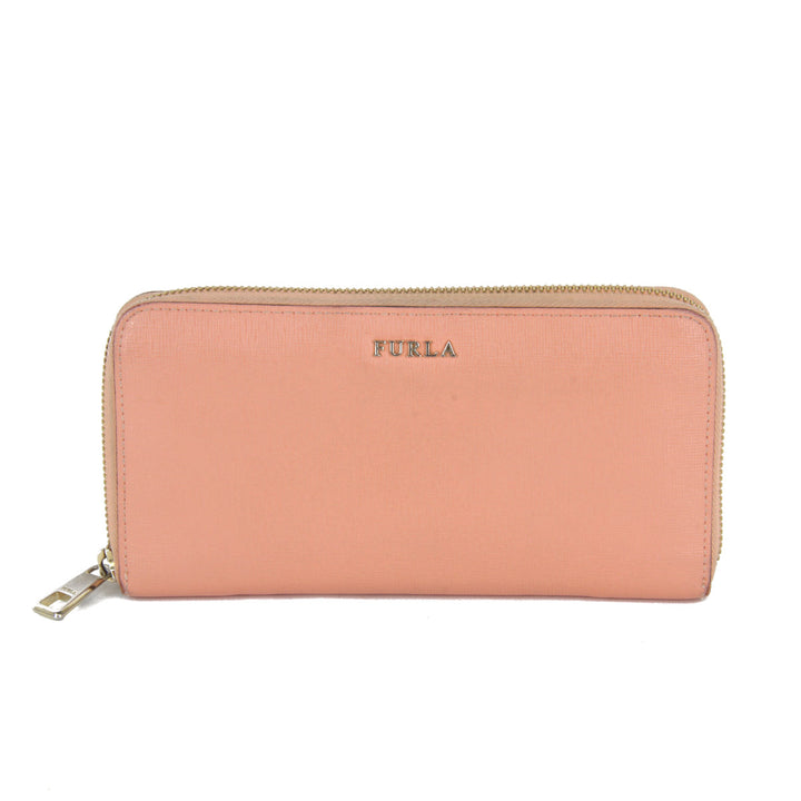 『USED』 
Furla フルラ 
 長財布 
レザー ピンク