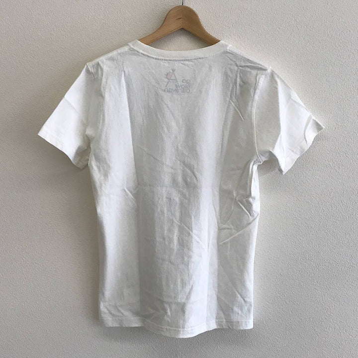 『USED』 
 
 go slow caravan ゴースローキャラバン 鮭クマ Tシャツ サイズ1 半袖Ｔシャツ 
コットン ホワイト系