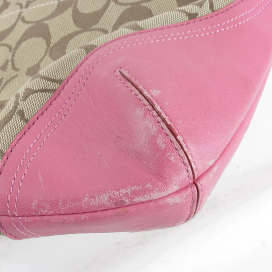 『USED』 
COACH コーチ 
 B0968 F07077 ショルダーバッグ 
キャンバス ピンク