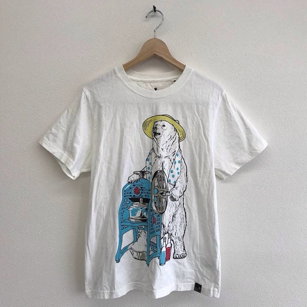『USED』 
 
 go slow caravan ゴースローキャラバン カキ氷クマ Tシャツ サイズ3 半袖Ｔシャツ 
コットン/ポリウレタン