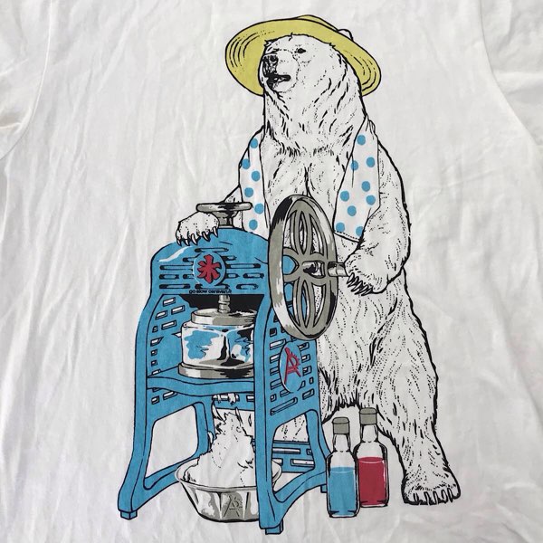 『USED』 
 
 go slow caravan ゴースローキャラバン カキ氷クマ Tシャツ サイズ3 半袖Ｔシャツ 
コットン/ポリウレタン