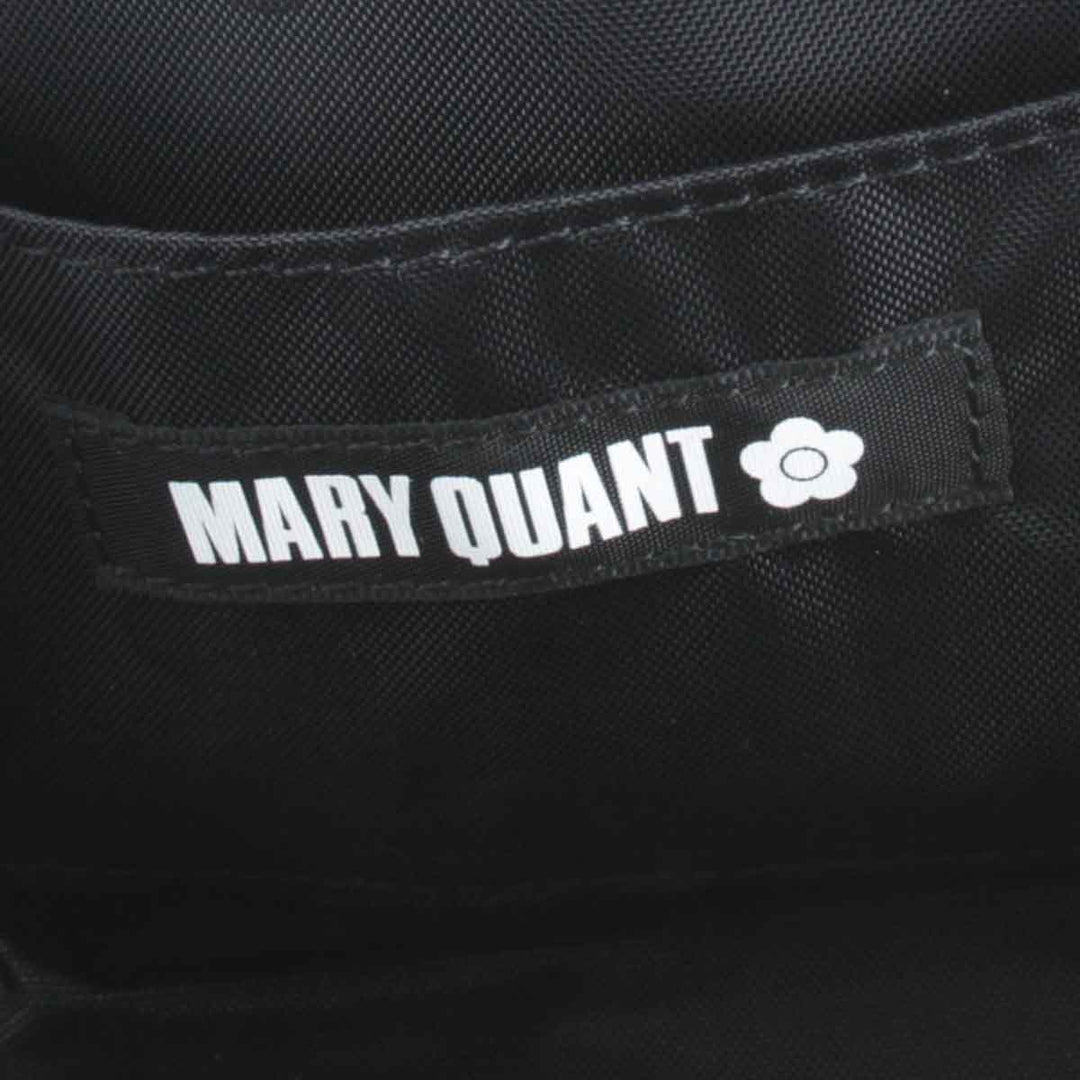 美品『USED』 
MARY QUANT マリークヮント 
 ラウンド型 ポーチ 
キャンバス ブラウン