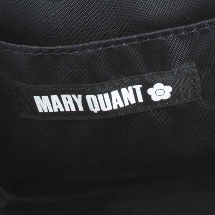 美品『USED』 
MARY QUANT マリークヮント 
 ラウンド型 ポーチ 
キャンバス ブラウン
