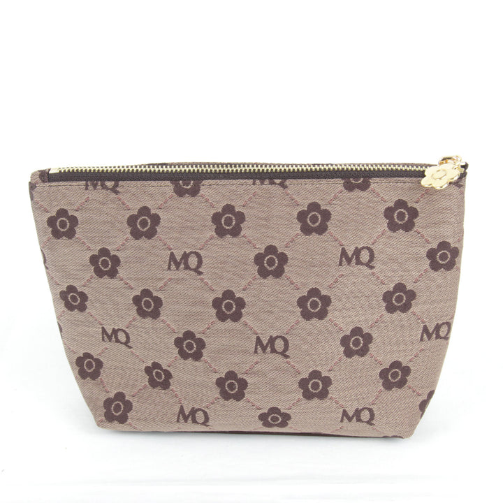 美品『USED』 
MARY QUANT マリークヮント 
 ポーチ 
キャンバス ブラウン