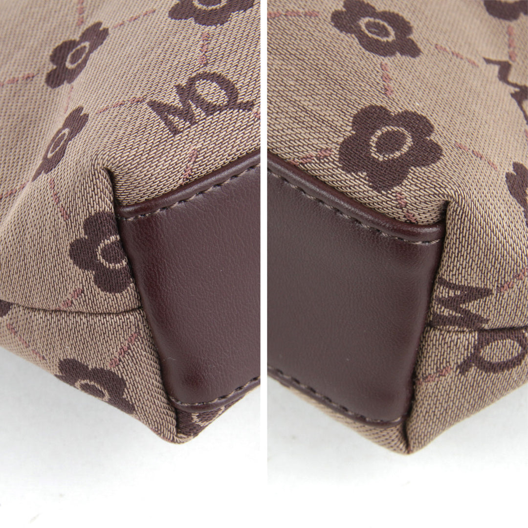美品『USED』 
MARY QUANT マリークヮント 
 ポーチ 
キャンバス ブラウン