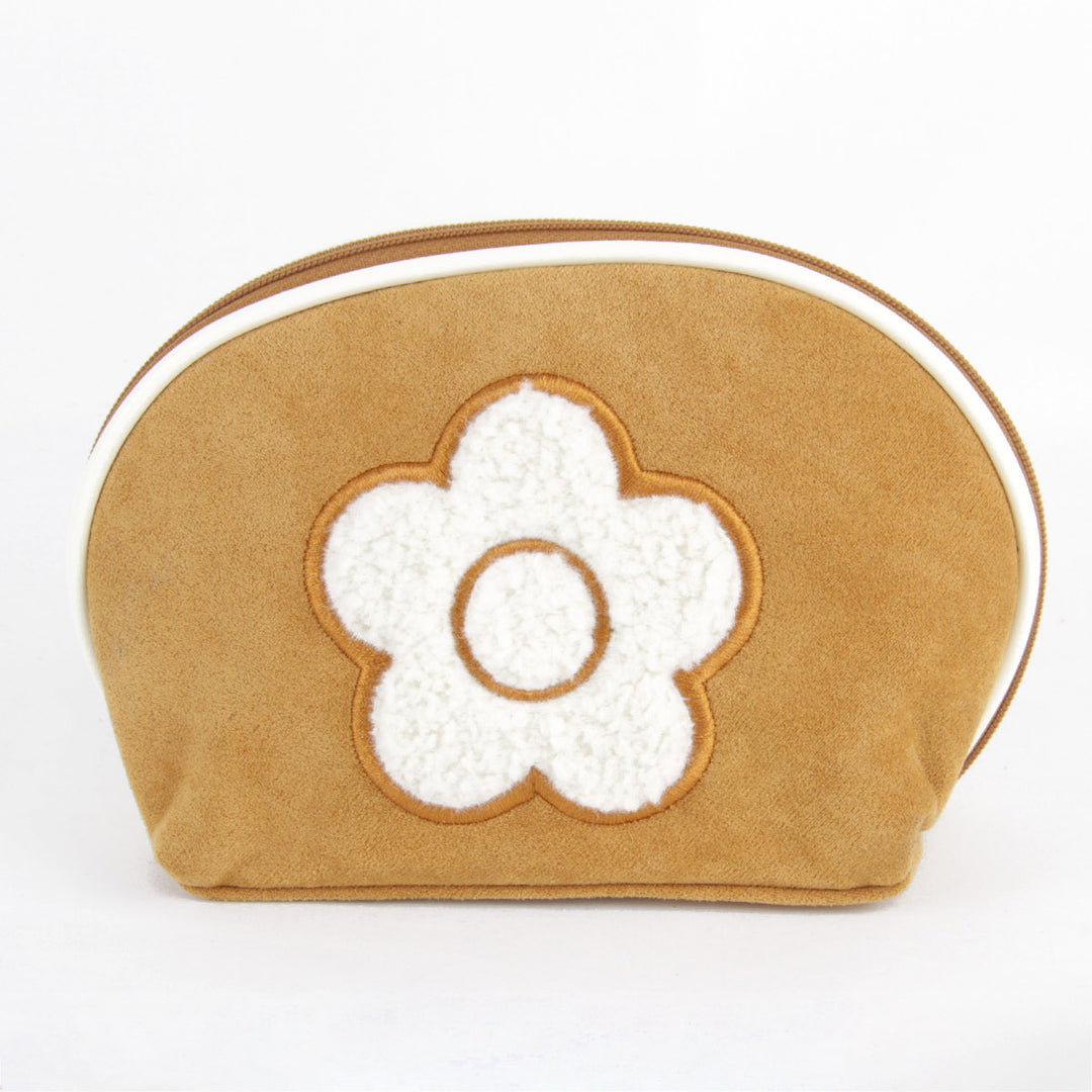 美品『USED』 
MARY QUANT マリークヮント 
 ポーチ 
スウェード キャメル