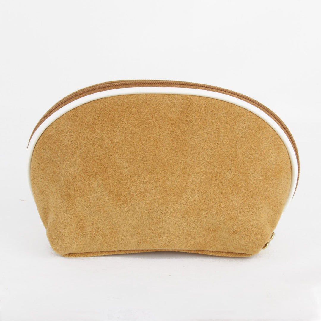 美品『USED』 
MARY QUANT マリークヮント 
 ポーチ 
スウェード キャメル