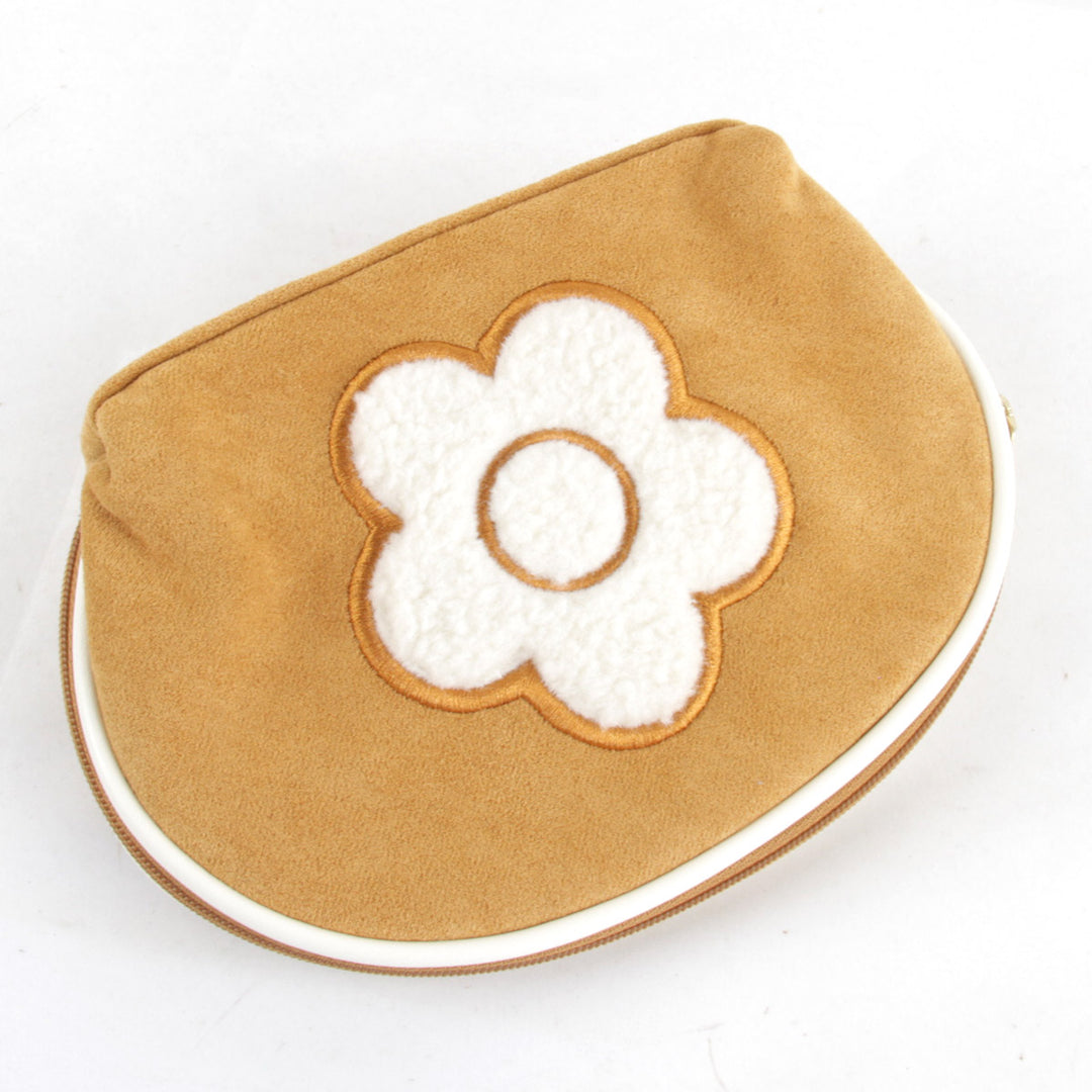 美品『USED』 
MARY QUANT マリークヮント 
 ポーチ 
スウェード キャメル