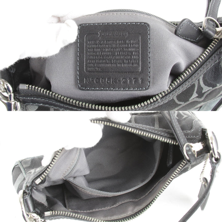 『USED』 
COACH コーチ 
 2171 ショルダーバッグ 
キャンバス ブラック