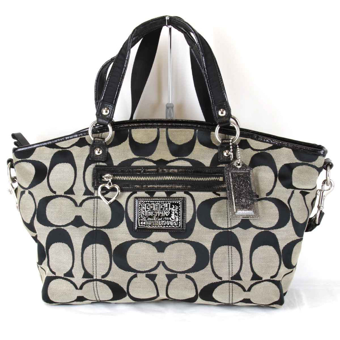 『USED』 
COACH コーチ 
 2way F23391 ショルダーバッグ 
キャンバス ブラック