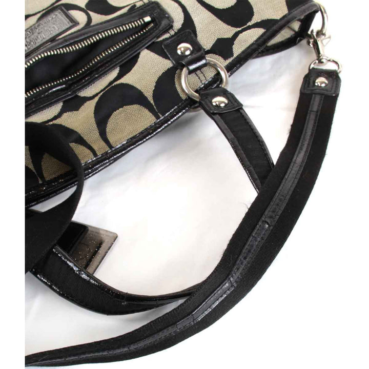 『USED』 
COACH コーチ 
 2way F23391 ショルダーバッグ 
キャンバス ブラック