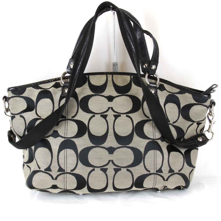 『USED』 
COACH コーチ 
 2way F23391 ショルダーバッグ 
キャンバス ブラック