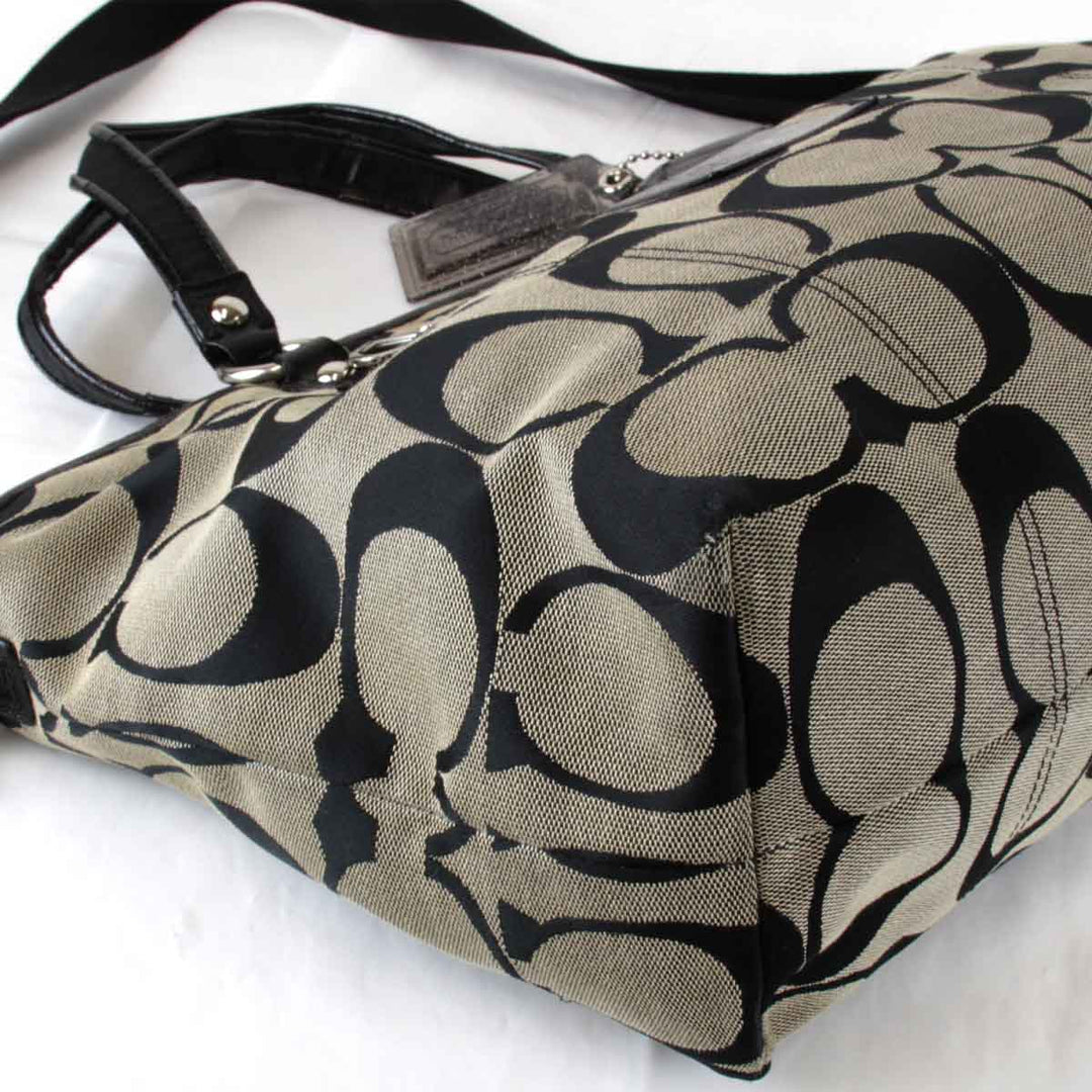 『USED』 
COACH コーチ 
 2way F23391 ショルダーバッグ 
キャンバス ブラック