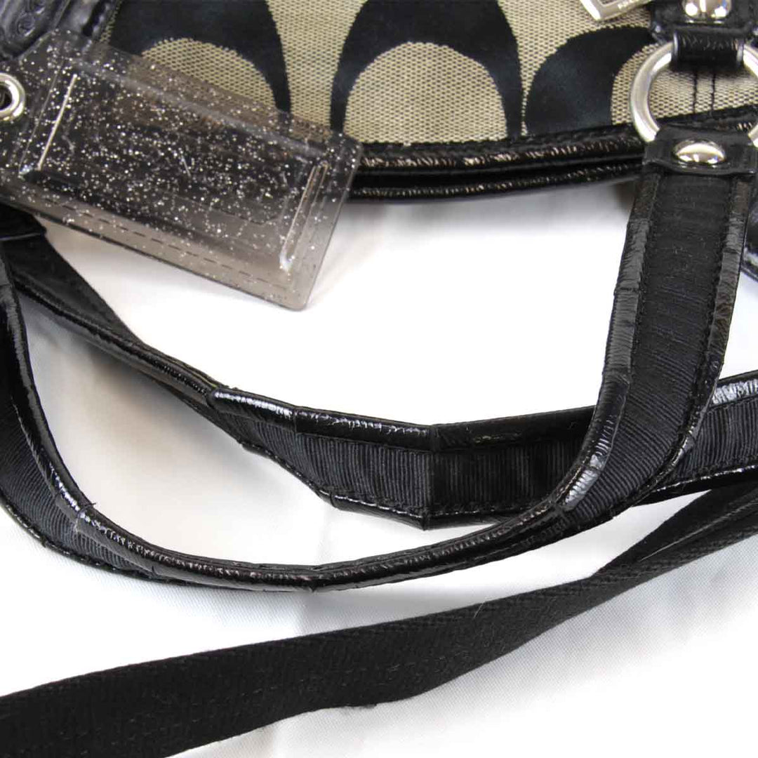 『USED』 
COACH コーチ 
 2way F23391 ショルダーバッグ 
キャンバス ブラック