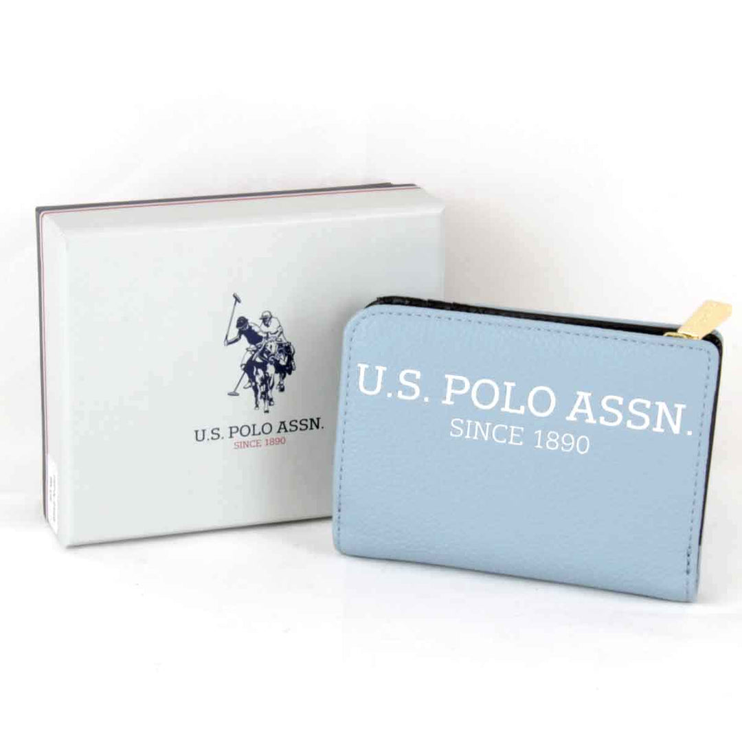 良品『USED』 
 
 U.S.POLO ASSN. 二つ折り財布 
レザー サックスブルー