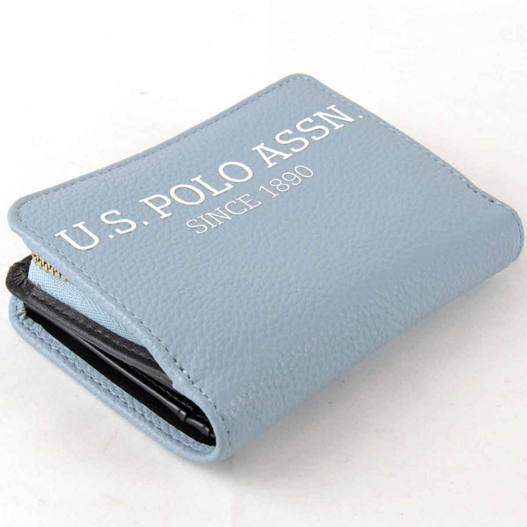 良品『USED』 
 
 U.S.POLO ASSN. 二つ折り財布 
レザー サックスブルー