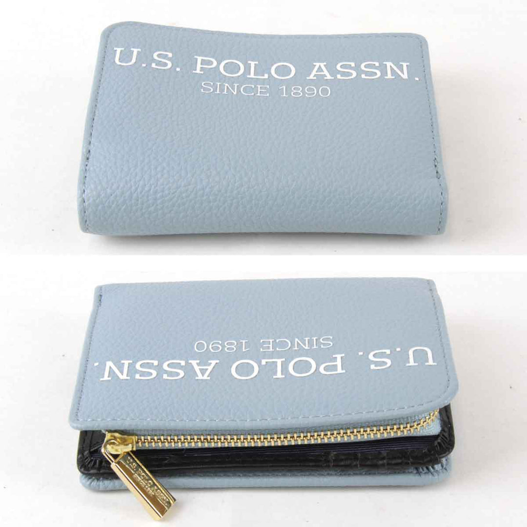 良品『USED』 
 
 U.S.POLO ASSN. 二つ折り財布 
レザー サックスブルー