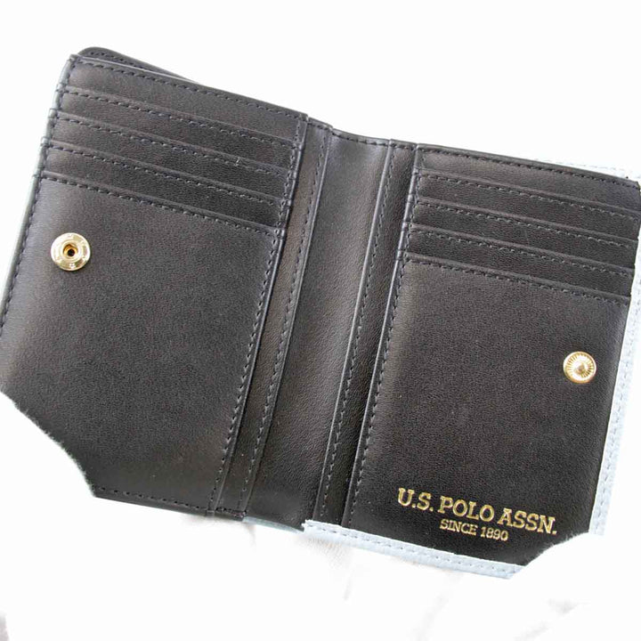 良品『USED』 
 
 U.S.POLO ASSN. 二つ折り財布 
レザー サックスブルー