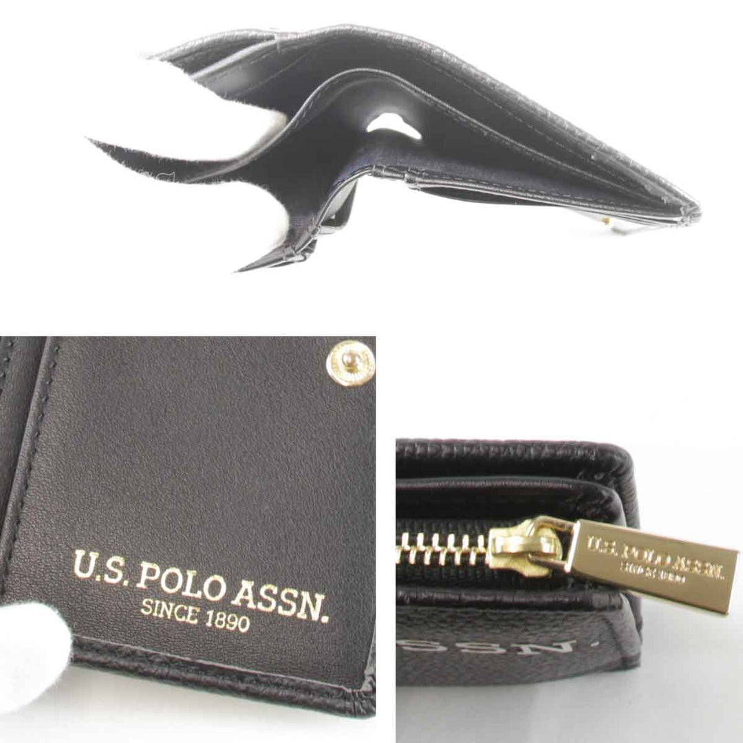 美品『USED』 
 
 U.S. POLO ASSN. 二つ折り財布 
レザー ブラック