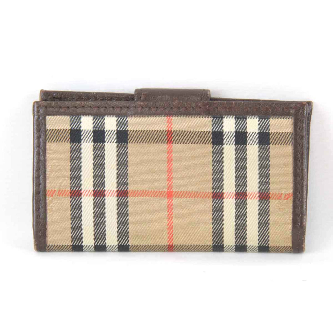 『USED』 
BURBERRY バーバリー 
 4連 キーケース 
キャンバス ベージュ