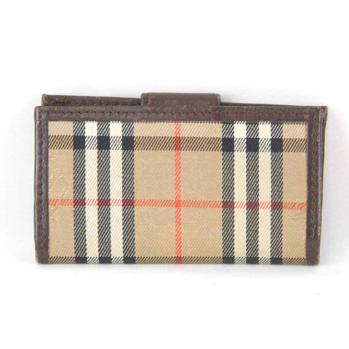 『USED』 
BURBERRY バーバリー 
 4連 キーケース 
キャンバス ベージュ