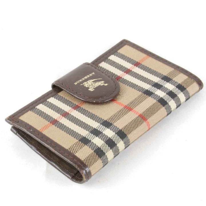 『USED』 
BURBERRY バーバリー 
 4連 キーケース 
キャンバス ベージュ