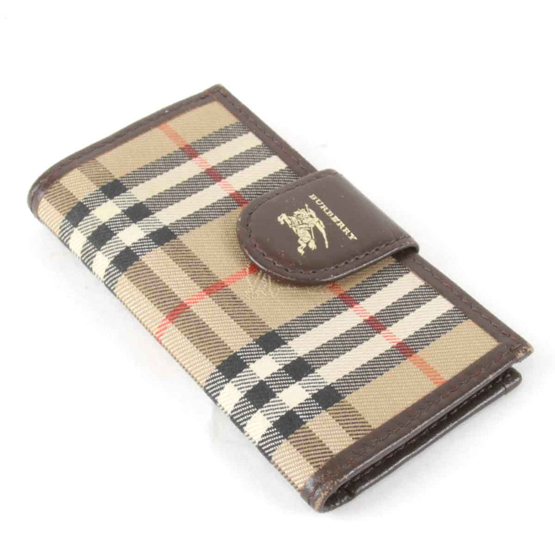 『USED』 
BURBERRY バーバリー 
 4連 キーケース 
キャンバス ベージュ