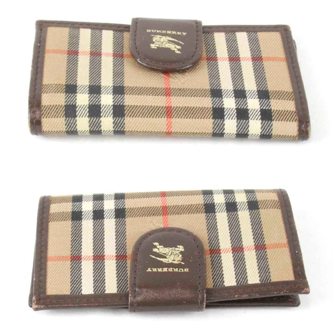 『USED』 
BURBERRY バーバリー 
 4連 キーケース 
キャンバス ベージュ