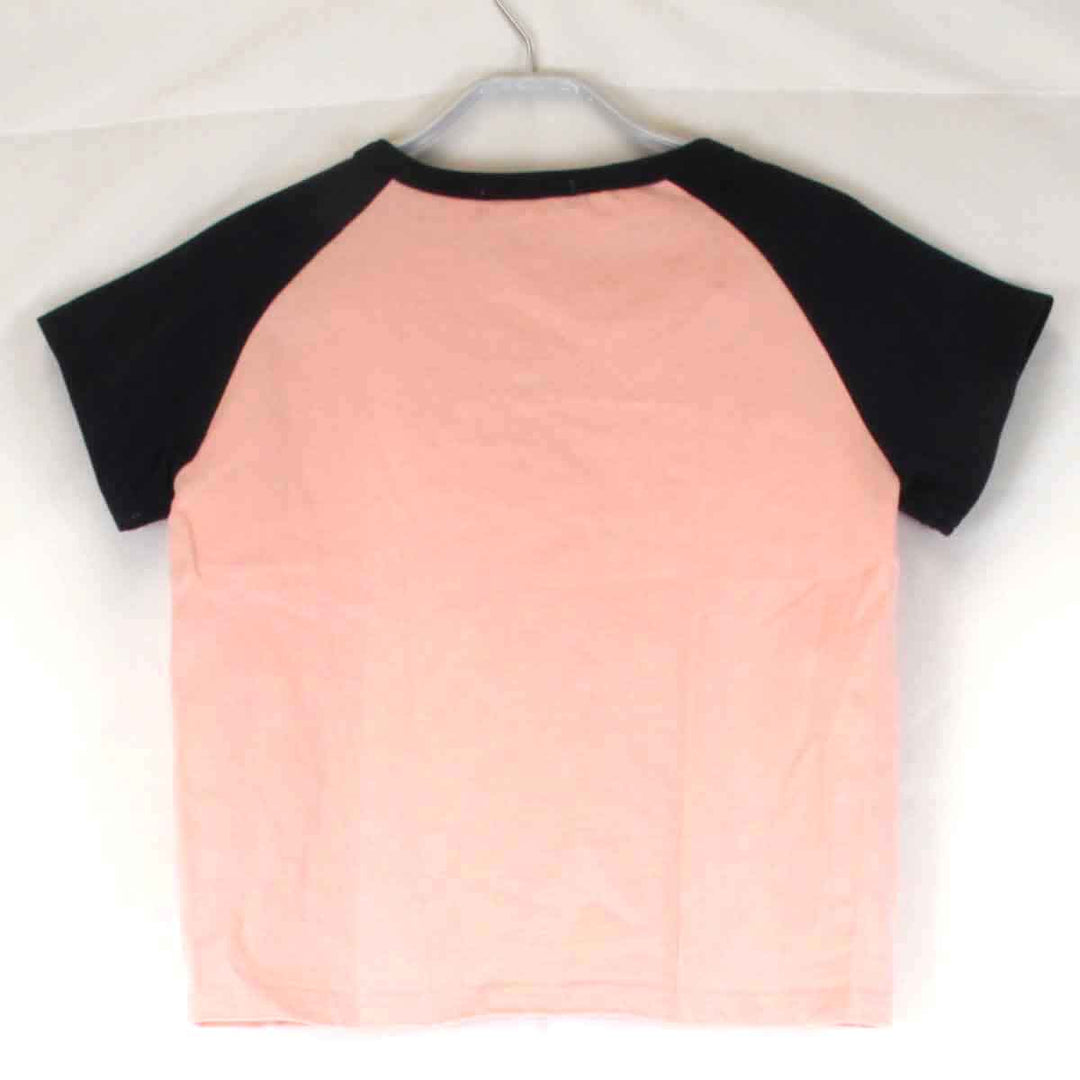 美品『USED』 
MARY QUANT マリークヮント 
 ロゴTシャツ 半袖Ｔシャツ 
コットン ピンク