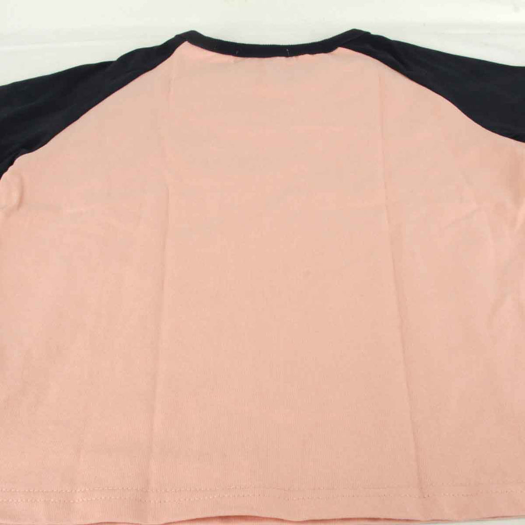 美品『USED』 
MARY QUANT マリークヮント 
 ロゴTシャツ 半袖Ｔシャツ 
コットン ピンク