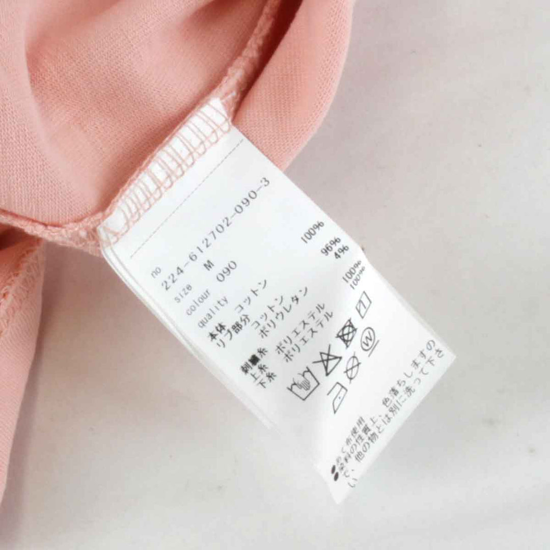 美品『USED』 
MARY QUANT マリークヮント 
 ロゴTシャツ 半袖Ｔシャツ 
コットン ピンク