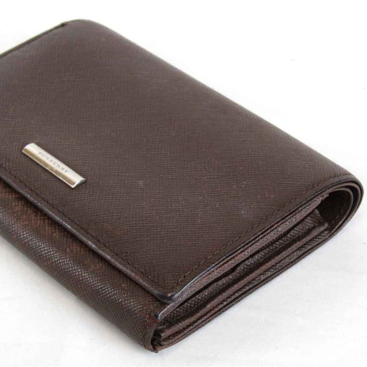 『USED』 
BURBERRY バーバリー 
 二つ折り財布 
レザー ブラウン