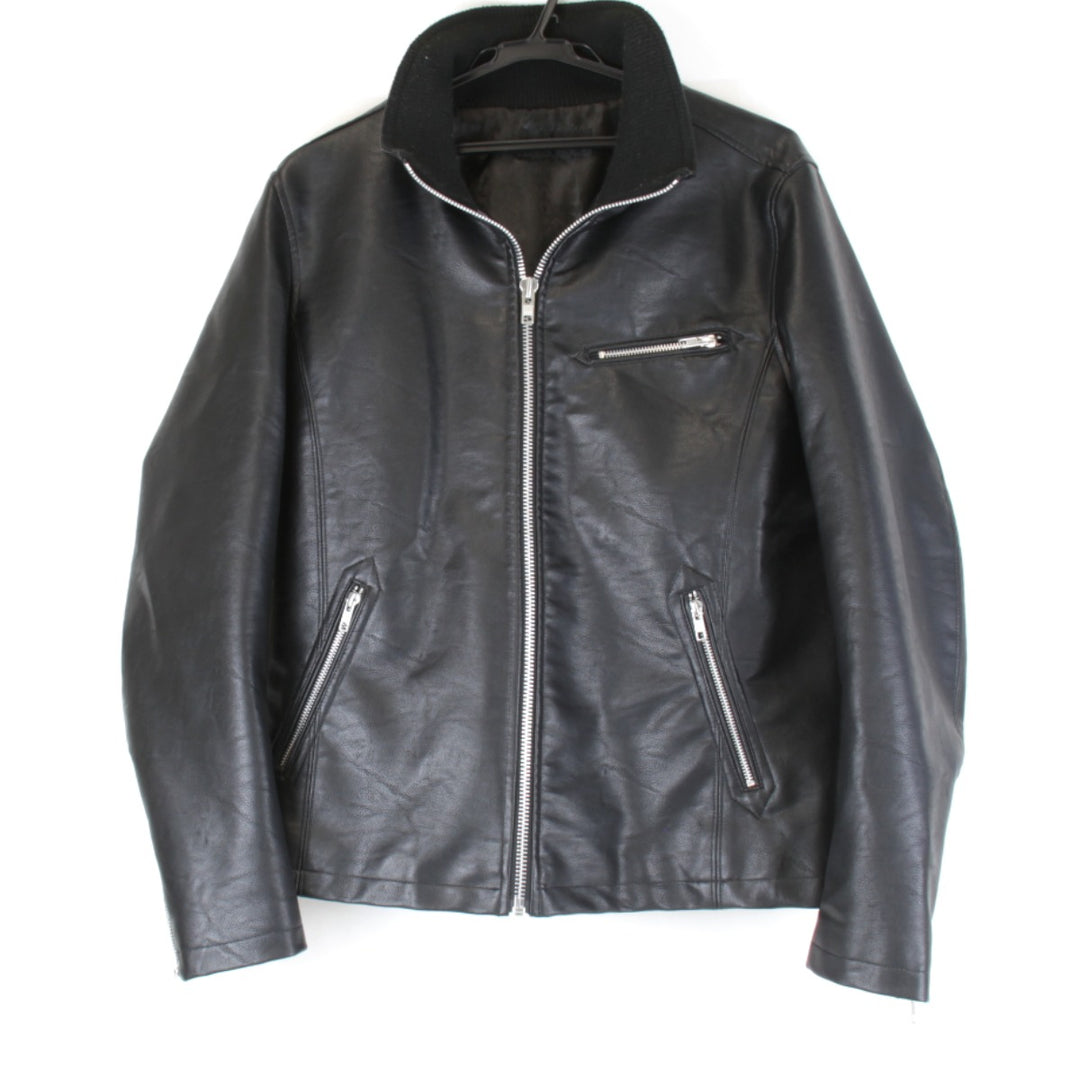 良品『USED』 
AZUL by moussy アズールバイマウジー 
 ライダースジャケット 
 ブラック