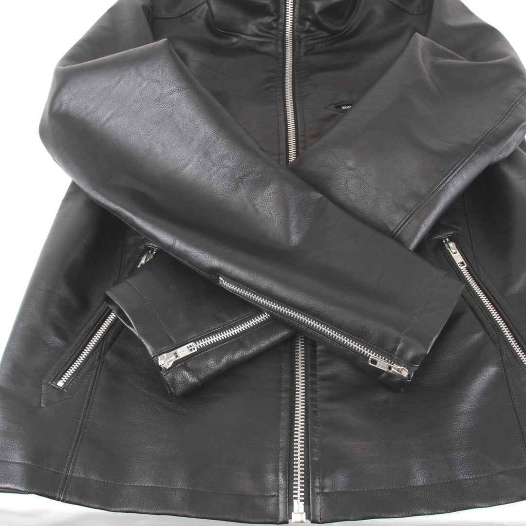 良品『USED』 
AZUL by moussy アズールバイマウジー 
 ライダースジャケット 
 ブラック
