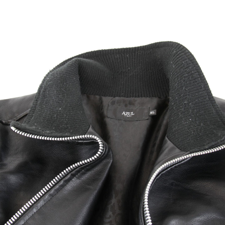 良品『USED』 
AZUL by moussy アズールバイマウジー 
 ライダースジャケット 
 ブラック