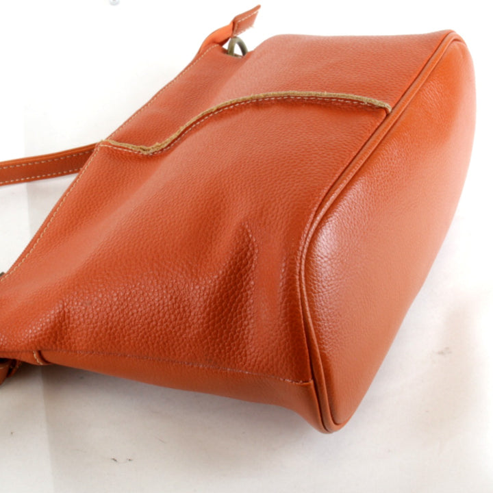 良品『USED』 
 
 elfi 2WAY ショルダーバッグ 
レザー オレンジ